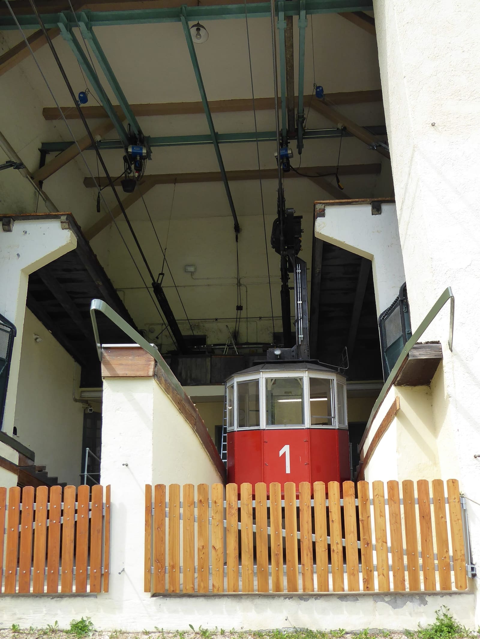 Die denkmalgeschützte Talstation der Predigtstuhlbahn in Bad Reichenhall